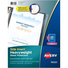 Avery 8-1/2"x11" 3-hole Poly Sheet Protectors