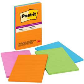 3M Post-it Super Sticky Jewel Pop Lined Note Pads