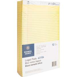 Bus. Source Micro-Perforated Legal Ruled Pads