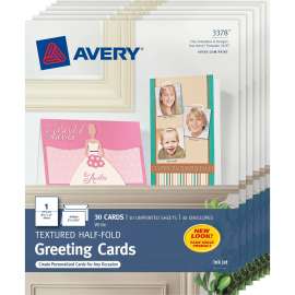 Avery® Inkjet Greeting Card, Textured