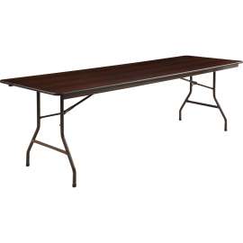 Lorell Economy Laminate Mahogany Folding Tables