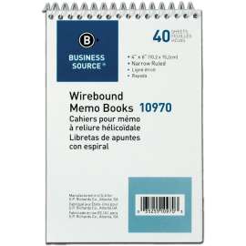 Bus. Source Wirebound Memo Books