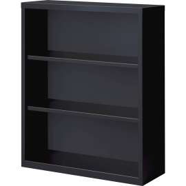 Lorell Fortress Series Black Steel Bookcase