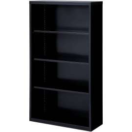 Lorell Fortress Series Black Steel Bookcase