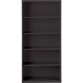 Lorell Fortress Series Black Steel Bookcase