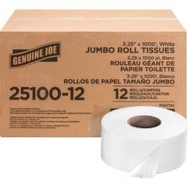 Genuine Joe 2-ply Jumbo Roll Dispnsr Bath Tissue