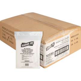 Genuine Joe Plastic Round Tablecovers