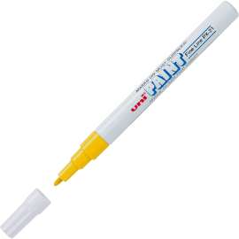 uniball Uni-Paint PX-21 Oil-Based Fine Point Marker, Yellow, 1 Dozen