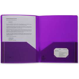 Bus. Source 2-pocket Poly Portfolio
