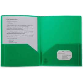 Bus. Source 2-pocket Poly Portfolio