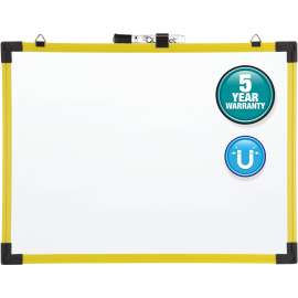Quartet Yellow Frame Industrial Magnetic Whitebrd