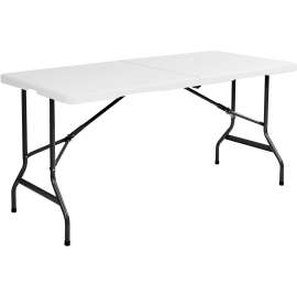 IndestrucTables Too 1200 Series Folding Table, 30w x 72d x 29h, Platinum
