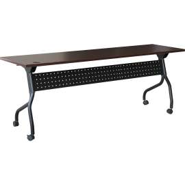 Lorell Mahogany Flip Top Training Table