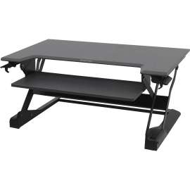 WorkFit-TL Desktop Sit-Stand Workstation, 37.5w x 25d x 20h, Black