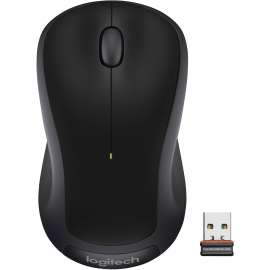 Logitech M310 Wireless Mouse, 2.4 GHz with USB Nano Receiver, 1000 DPI Optical Tracking, 18 Month Battery, Ambidextrous, Compatible with PC, Mac, Laptop, Chromebook (Black), Optical, Wireless, Radio Frequency, 2.40 GHz
