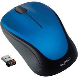 Logitech M317 Wireless Mouse, 2.4 GHz with USB Unifying Receiver, 1000 DPI Optical Tracking, 12 Month Battery, Compatible with PC, Mac, Laptop, Chromebook (Steel Blue) - Optical - Wireless - Radio Frequency - 2.40 GHz - Steel Blue - USB 2.0 - 1000 d