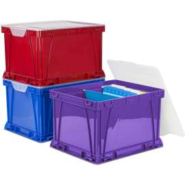 Storex Ind. 3 Piece Cube Storage Bins