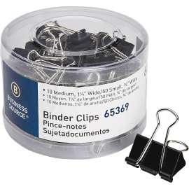 Bus. Source Small/Medium Binder Clips Set