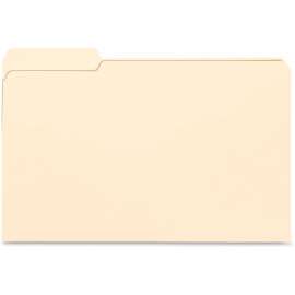 Bus. Source 1/3-cut Tab Legal Manila File Folders