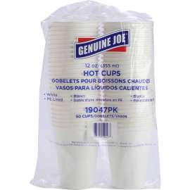 Genuine Joe Single Wall Lined Disposable Cups