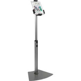 Tablet Kiosk Floor Stand for 7" to 10" Tablets, Silver