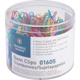 Bus. Source Vinyl-coated Gem Clips