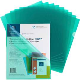Bus. Source Transparent Poly File Holders