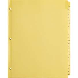Bus. Source A-Z Clear Plastic Tab Index Dividers