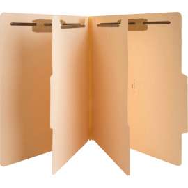 Bus. Source 6-part Manila Classification Folders