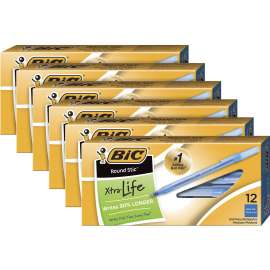 Bic Round Stic Ballpoint Pens