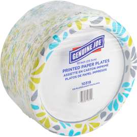 Genuine Joe Printed Design Paper Plates