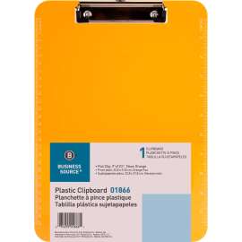 Bus. Source Flat Clip Plastic Clipboard