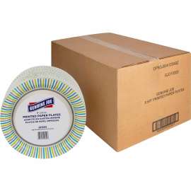 Genuine Joe Printed Design Paper Plates