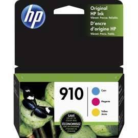 HP 910, (3YN97AN) 3-Pack Cyan/Magenta/Yellow Original Ink Cartridges