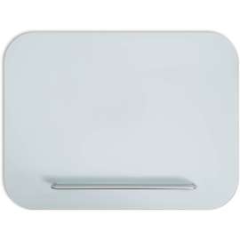 U Brands Magnetic White Glass Dry-Erase Board, 35" X 23"