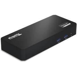 Plugable UD-6950PDZ Docking Station, for Notebook/Monitor, 60 W, USB Type C, 3 Displays Supported