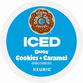 The Original Donut Shop K-Cup Iced Duos Cookies and Caramel Coffee