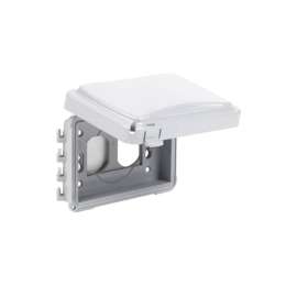 TayMac Rectangle Plastic 1 gang Receptacle Box Cover