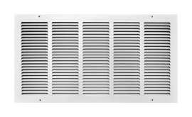 Tru Aire 12 in. H X 24 in. W 1-Way Powder Coat White Steel Return Air Grille