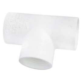 Charlotte Pipe Schedule 40 1/2 in. FPT X 1/2 in. D FPT PVC Threaded Tee 1 pk