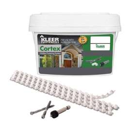 Kleer Cortex No. 7 X 2 in. L Hex Drive Hex Head Trim Screws with Plugs