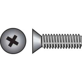 Hillman No. 10-32 X 1 in. L Phillips Flat Head Stainless Steel Machine Screws 100 pk