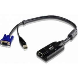Aten Technologies Aten KVM Adapter Cable, RJ-45 Female Network, Type A Male USB, HD-15 Male VGA