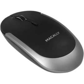 Macally Bluetooth Optical Quiet Click Mouse, Optical, Wireless, Bluetooth, 1600 dpi