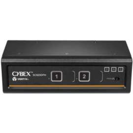 Vertiv Cybex SC900 Secure KVM | Dual Head | 2 Port Universal DisplayPort | NIAP version 4.0 Certified - Secure Desktop KVM Switches | Secure KVM Switch | Dual Head | NIAP Certified | Secure Keyboard | 2 to 8 Port, Secure Isolated Channels | Running
