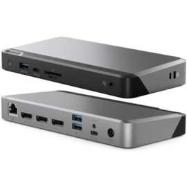 Alogic MX3 Docking Station - for Notebook/Smartphone/Monitor - Memory Card Reader - SD, microSD - 100 W - USB Type C - 3 Displays Supported - 4K, 5K - 3840 x 2160 - 1 x USB 3.1 Type-C Ports - 3 x USB Type-A Ports - USB Type-A - USB Type-C - 1 x RJ-4