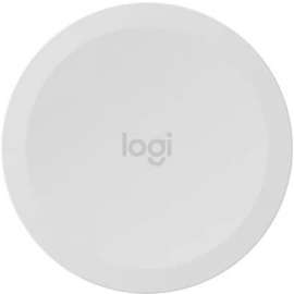 Logitech Scribe-OFF-WHITE-N/A-N/A-WW-SHARE BUTTON, 0.5" Height2.8" Diameter, White