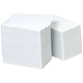 Zebra Technologies Zebra Premier Plus ID Card, 100, White, Polyvinyl Chloride (PVC)
