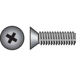 Hillman No. 1/4-20 X 3 in. L Phillips Flat Head Zinc-Plated Steel Machine Screws 100 pk