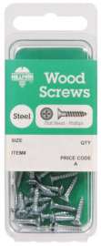 Hillman No. 6 X 1-1/2 in. L Phillips Zinc-Plated Wood Screws 12 pk